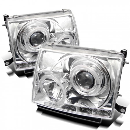 Ксеноновые фары Spyder Auto для Toyota Tacoma (Chrome) LED Halo